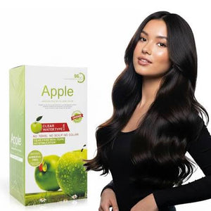 Apple Hair Color Natural Black Ammonia Free Pack Of 2 [500+500ml]