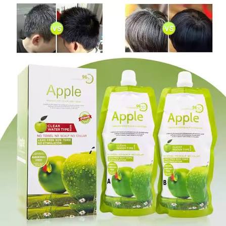 Apple Hair Color Natural Black Ammonia Free Pack Of 2 [500+500ml]