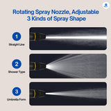 High-Pressure Water Spray Nozzle Gun – Adjustable Jet & Shower Sprayer
