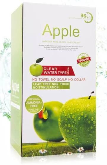 Apple Hair Color Natural Black Ammonia Free Pack Of 2 [500+500ml]