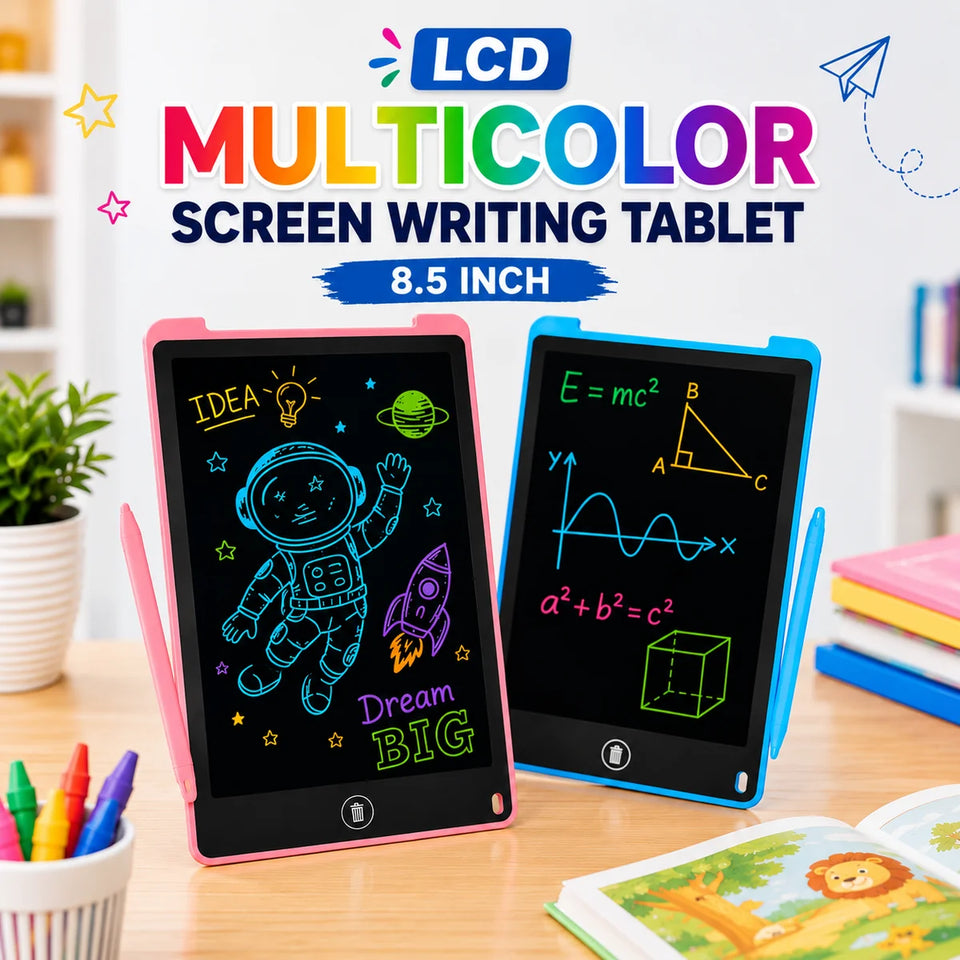 LCD Multicolor Screen Writing Tablet Erasable Writing Board