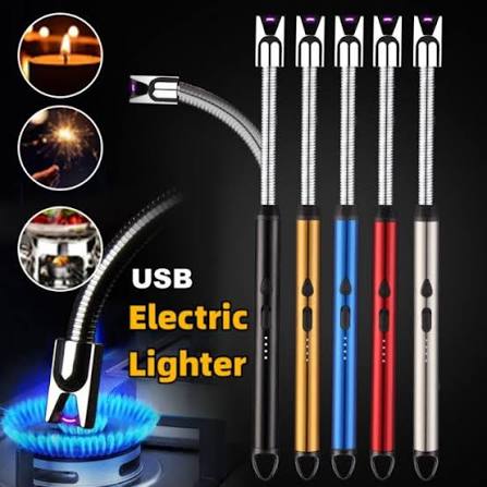Kitchen USB Electric Arc Lighter Rechargeable Windproof BBQ Flameless Plasma Candle Long Lighters Hose Gas Stove Ignition Gun
