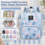 Luxury Multi-Function Baby Diaper Backpack – Large Capacity Waterproof Mummy Bag for Travel & Baby Care