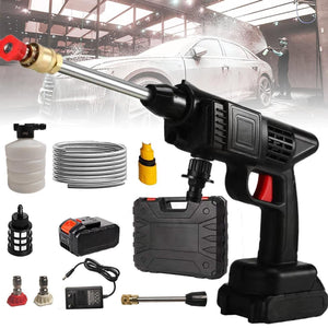 Portable Cordless High Pressure Car Washer Gun 48V Max – Wireless Foam Jet Washer Kit with Battery & Charger