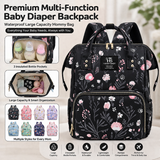 Luxury Multi-Function Baby Diaper Backpack – Large Capacity Waterproof Mummy Bag for Travel & Baby Care