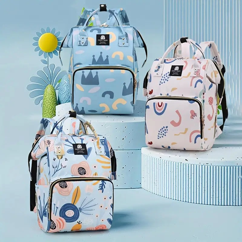 Luxury Multi-Function Baby Diaper Backpack – Large Capacity Waterproof Mummy Bag for Travel & Baby Care