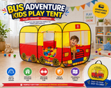 Luxury Bus Style Kids Play Tent | Foldable Playhouse for Boys & Girls