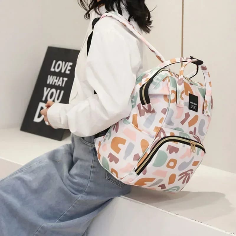 Luxury Multi-Function Baby Diaper Backpack – Large Capacity Waterproof Mummy Bag for Travel & Baby Care