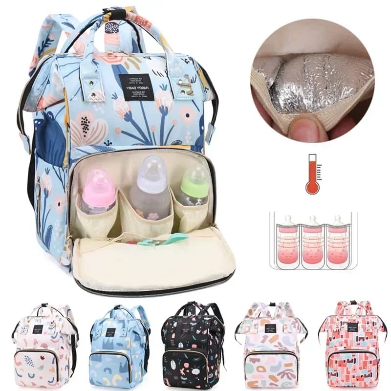 Luxury Multi-Function Baby Diaper Backpack – Large Capacity Waterproof Mummy Bag for Travel & Baby Care