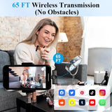 BOYA BY-F10 2.4GHz Wireless Lavalier Microphone – Noise Cancelling, Plug & Play, 50M Range