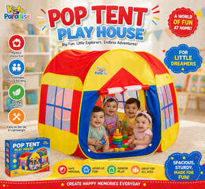 Premium Kids Pop-Up Play Tent | Foldable Indoor & Outdoor Playhouse