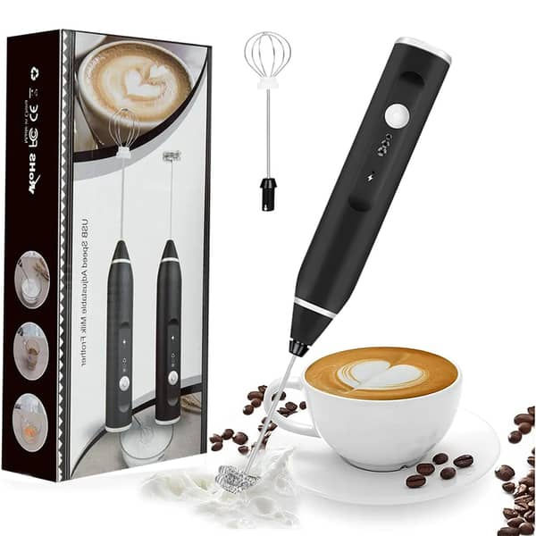 Rechargeable Coffee & Egg Beater – Portable Electric Handheld Milk Frother